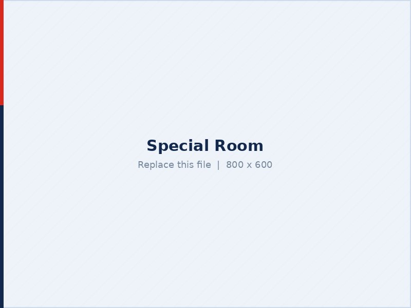 Private special room for admitted patients